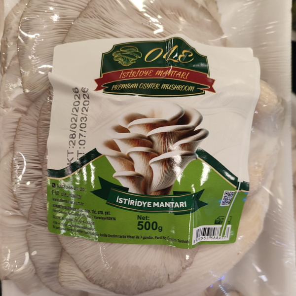 istiridye mantarı 500 gr paketli