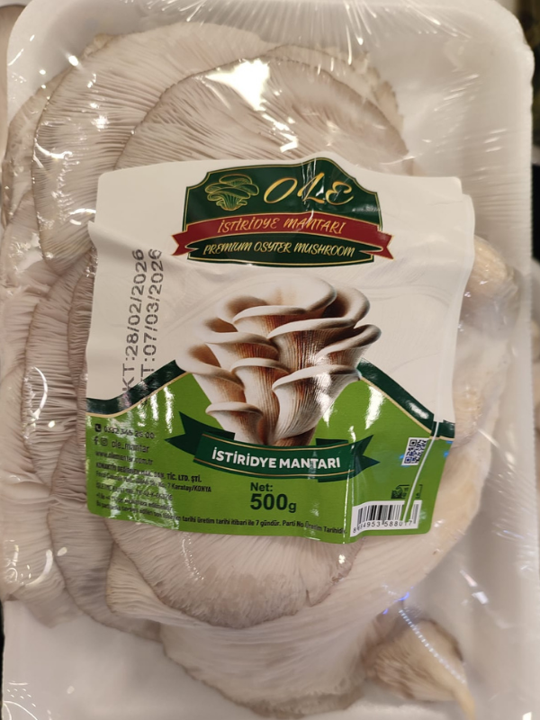 istiridyemantari istiridye mantarı 500 gr paketli